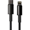 Baseus CATLWJ-A01 Tungsten Gold Fast Charge Kabel USB-C to Lightning  20W 2m Black