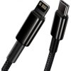Baseus CATLWJ-A01 Tungsten Gold Fast Charge Kabel USB-C to Lightning  20W 2m Black