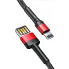 Baseus CALKLF-G91 Cafule Kabel USB to Lightning Double Sided 2.4A 1m Red/Black