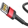 Baseus CALKLF-G91 Cafule Kabel USB to Lightning Double Sided 2.4A 1m Red/Black