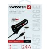 Swissten cl autonabíječka usb-c a usb 2,4a power