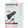 Swissten cl autonabíječka micro usb a usb 2,4a power