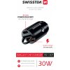 Swissten cl adaptér power delivery usb-c + super charge 3.0 30w nano černý