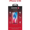 Sklo swissten full glue, color frame, case friendly pro apple iphone 5/se bílé
