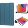 Solid Color Horizontal Deformation Flip Leather Case With Pen Slot TPU Case for iPad Mini 2021/Mini 6/Mini 2024/Mini 7 Dark Green