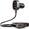 JOYROOM CL03 31W USB*5 Portový Adaptér do auta s 1,5M kabelem pro nabíjení zadních sedadel