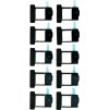 Battery Door Microphone Anti-dust Mesh with Frame for iPhone XR Black Ori 10pcs in one set