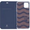 DUX DUCIS Skin Pro flipové kožené pouzdro pro iPhone 11 Pro Max Modrá