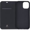 DUX DUCIS Skin Pro flipové kožené pouzdro pro iPhone 12 Pro Max Černá