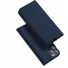 DUX DUCIS Skin Pro flipové kožené pouzdro pro iPhone 13 Pro Modrá