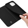 DUX DUCIS Skin Pro flipové kožené pouzdro pro iPhone 13 Černá