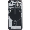 Kryt baterie + zadní čočka fotoaparátu a rámeček s držákem + čip bezdrátové nabíječky + magnetický kroužek + blesk pro iPhone 14 bílý OEM