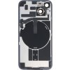 Kryt baterie + zadní čočka fotoaparátu a rámeček s držákem + čip bezdrátové nabíječky + magnetický kroužek + blesk pro iPhone 14 fialová OEM