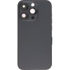 Středový rám + Kryt baterie + Sklíčko zadní kamery s rámem + postranní tlačítka + protiprachová mřížka reproduktoru + SIM slot s magnetem + Nástroj na vyndání SIM karty pro iPhone 14 Pro HQ - Černý