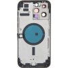 Středový rám + Kryt baterie + Sklíčko zadní kamery s rámem + postranní tlačítka + SIM slot s magnetem + Protiprachová mřížka na reproduktor + Protiprachová mřížka mikrofonu + Nástroj pro vyjmutí SIM pro iPhone 14 Pro Max černá HQ