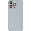 Středový rám + Kryt baterie + Sklíčko zadní kamery s rámem + postranní tlačítka + SIM slot s magnetem + Protiprachová mřížka na reproduktor + Protiprachová mřížka mikrofonu + Nástroj pro vyjmutí SIM pro iPhone 14 Pro Max stříbrná OEM