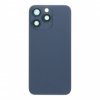 Kryt baterie + Čočka zadní kamery s rámečkem + Magnetický kroužek pro iPhone 15 Pro Max HQ - Modrá Titanová