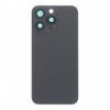 Kryt baterie + Čočka zadní kamery s rámečkem + Magnetický kroužek pro iPhone 15 Pro Max HQ - Černá Titanová