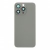 Kryt baterie + Čočka zadní kamery s rámečkem + Magnetický kroužek pro iPhone 15 Pro Max HQ - Přírodní Titanová
