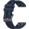 PrimeGuard Silikonový Pásek pro Garmin Fenix 7 / Forerunner 945 - Tmavě Modrý