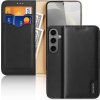 DUX DUCIS Hivo flipové kožené pouzdro pro Samsung Galaxy S24+ Černá