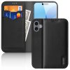 DUX DUCIS Hivo flipové kožené pouzdro pro iPhone 16 Black