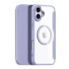 DUX DUCIS Skin X Pro Magnetické Flipové kožené pouzdro pro iPhone 16 Purple