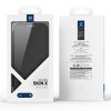 DUX DUCIS Skin X Pro Magnetické Flipové kožené pouzdro pro iPhone 16 Black