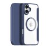 DUX DUCIS Skin X Pro Magnetické Flipové kožené pouzdro pro iPhone 16 Blue