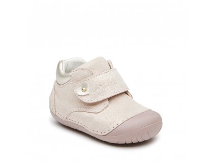 Dívčí boty pro první krůčky s měkkou podešví na suchý zip 2400900