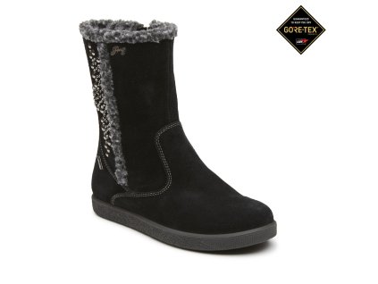 Dívčí kozačky s kožíškem a kamínky - Gore-Tex 2380400