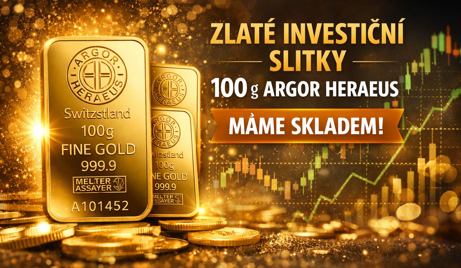 ZLATÉ INVESTIČNÍ SLITKY SKLADEM
