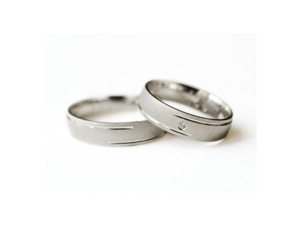 237 - stříbrné snubní prsteny (Typ prstenu Pánský, Velikost (pánský) 76)