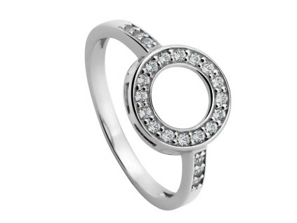 Stříbrný prsten se zirkony