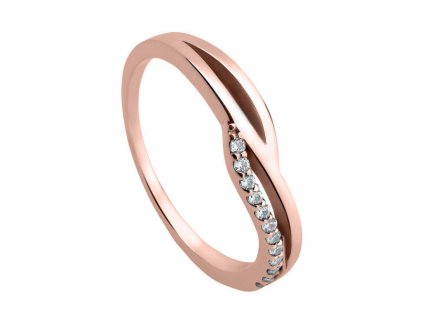 Stříbrný prsten se zirkony