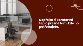 Infrapanely pro zónový ohřev pracovního prostoru