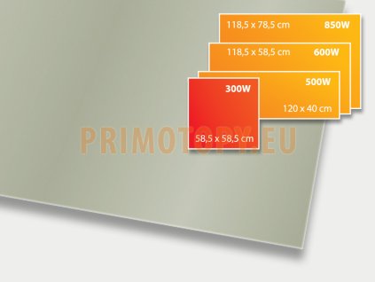 ECOSUN 300 GS Basalt, sálavý skleněný panel 300 W