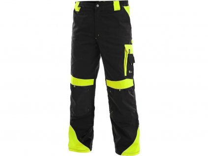 BRIGHTON - kalhoty černo žluté