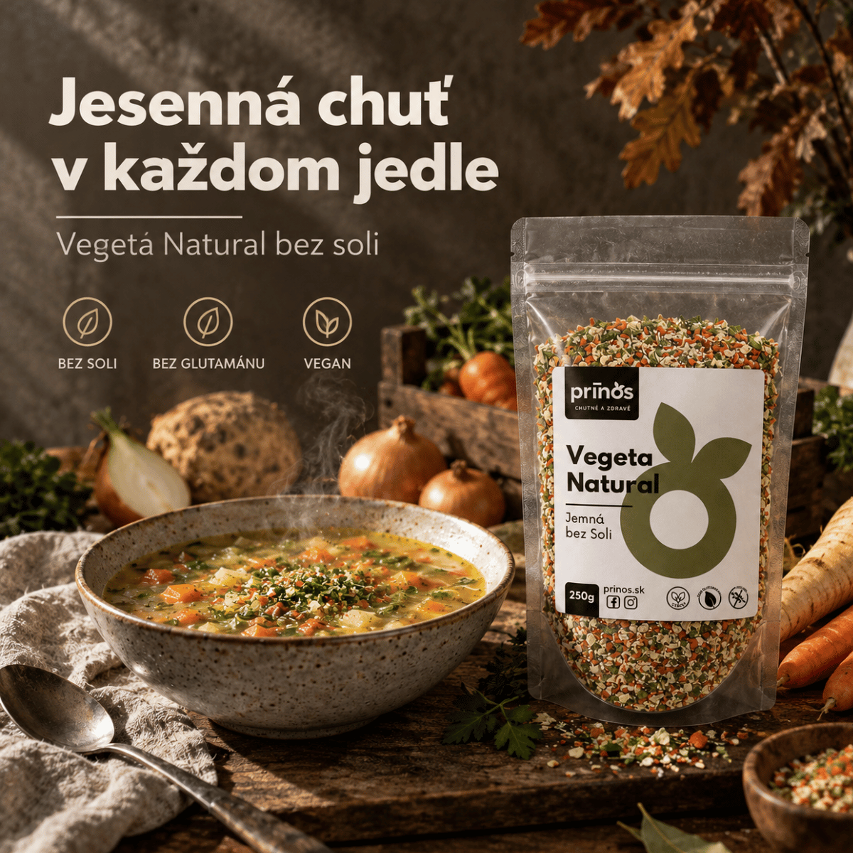 Vegeta Natural – jemná, bez soli