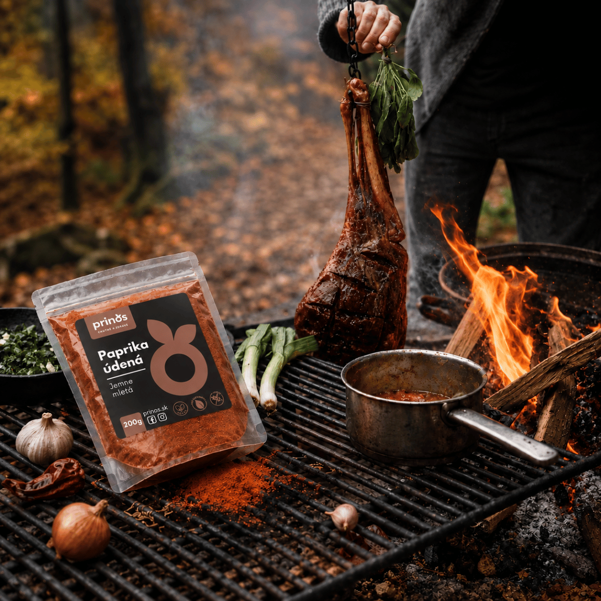 PRINOS Paprika údená sladká jemne mletá – prémiová údená paprika