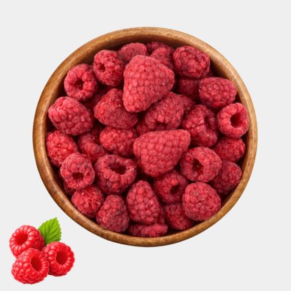 lyofilizované maliny