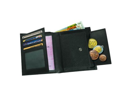 Printek3D kožená peněženka s různými kapsami a kapsou na mince - hnědá