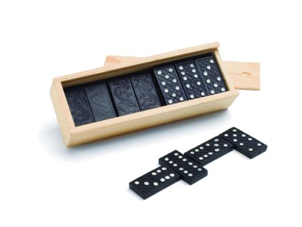 Printek3D domino v dřevěné krabičce - logická hra