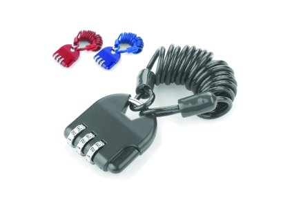 Printek3D visací kódovací zámek s ocelovým lankem