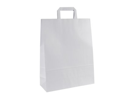 Printek3D velká papírová taška - bílá 31x21x24