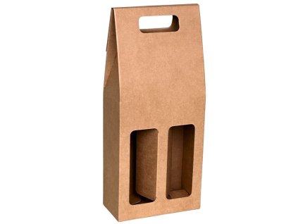 darkova krabice na 2 vina papylia hneda