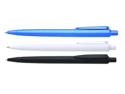 Printek3D plastová levná propiska vhodná pro hotely - bílá