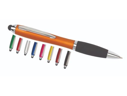 Printek3D plastové pero s dotykovým hrotem a pogumovaným úchytem - černá