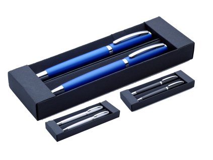 Printek3D dárková sada propisky a rolleru v papírové krabičce - černá