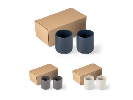 Printek3D sada dvou keramických hrnků s matným povrchem - 280ml